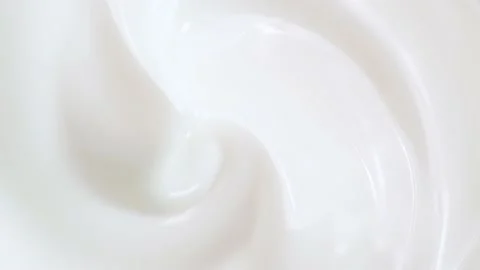 Macro white smooth eye, skin cream texture, closeup beauty facial cosmetics mask 動画素材 193329103