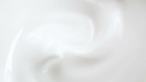 Macro white smooth eye, skin cream texture, closeup beauty facial cosmetics mask Видео 201713793