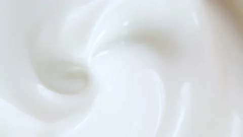 Macro white smooth eye, skin cream texture, closeup beauty facial cosmetics mask Stock Footage 219378099
