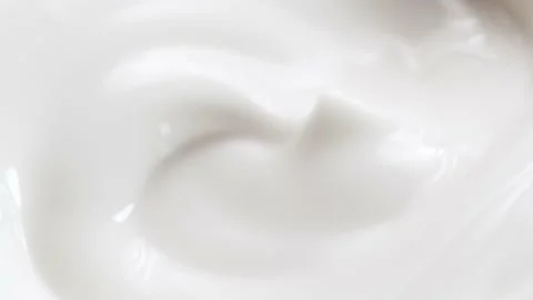 Macro white smooth eye, skin cream texture, closeup beauty facial cosmetics mask 库存影片 220245322