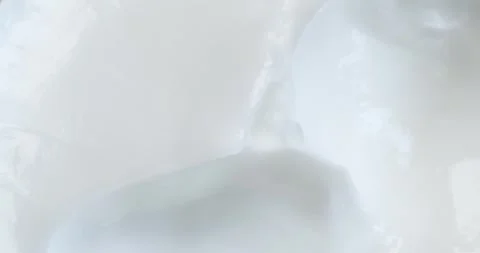 Macro white smooth eye, skin cream texture, closeup beauty facial cosmetics mask Stock Footage 241439899