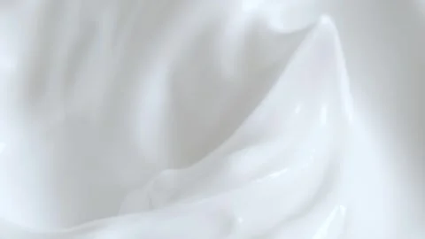 Macro white smooth eye, skin cream texture, closeup beauty facial cosmetics mask Stockbeeldmateriaal 249306094