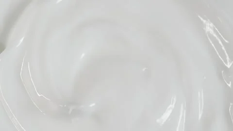Macro white smooth eye, skin cream texture, closeup beauty facial cosmetics mask Stockbeeldmateriaal 269877753