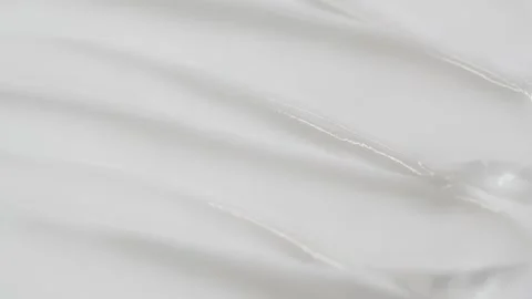 Macro white smooth eye, skin cream texture, closeup beauty facial cosmetics mask Video stock 270279726