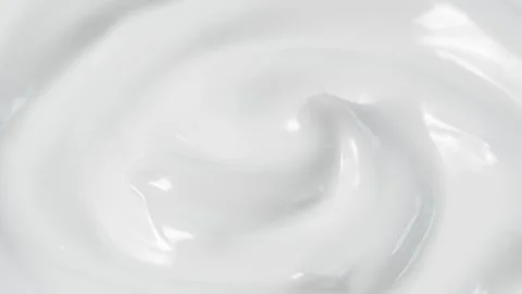 Macro white smooth eye, skin cream texture, closeup beauty facial cosmetics mask Vídeos de archivo 307514567