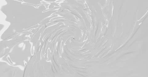 Macro white smooth rotate cosmetic texture of face cream, milk or yogurt, abs Stockillustratie