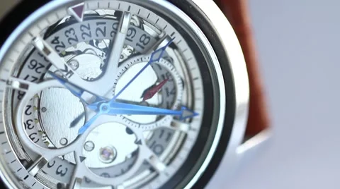 Macro of wrist watch Stock Footage 8359502
