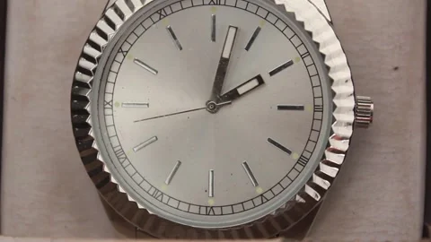 Macro Wristwatch Ticking Stock Footage 264702984