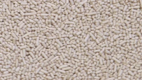 Macro Yeast Pellets Background Video stock 134665041
