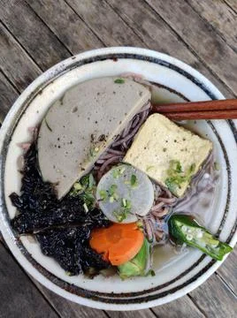 Macrobiotic vegan restaurant Da Nang Vietnam 库存照片