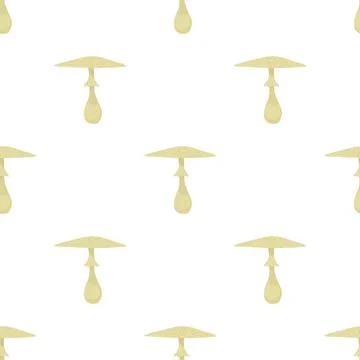 Macrolepiota procera pattern seamless vector Stock Illustration