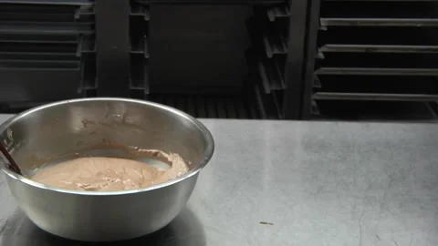 Macron Batter Being Prepped Stock Footage 136342509