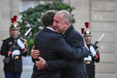 Macron hosts bilateral talks on sidelines of International Space Summit, Paris,  Stock-Fotos