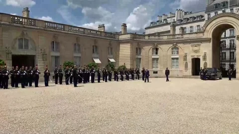 Macron receives Lula after the Development Summit in Paris, París, FR - 23 Jun 2 Stock Footage 244472533