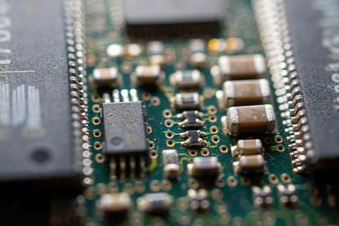 Macrophoto of electronics Stock Photos