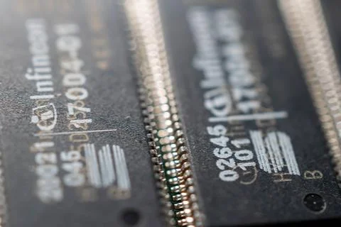Macrophoto of electronics Stock Photos