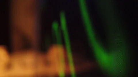 Macroscopic view of binary code sequence on LCD computer screen Vídeo Stock 111660675