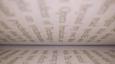 Macroshot inside book pages for education Stock Footage 126957147