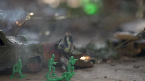 Macrowar slide moving Stock Footage 165856189
