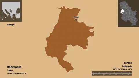 Macvanski, district of Serbia. Previews. Pattern Stock Illustration