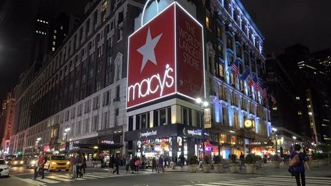 Macy's department store at Herald Stock Video Pond5