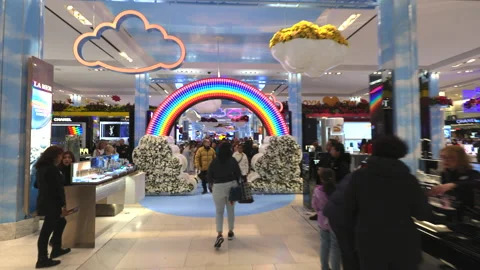 Macy’s Flower Show 2023 is opened at Herald Square in New York City Stock-Footage 237409419
