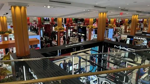 Macys main floor at Easter Stock Photos