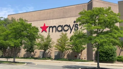Macy's Retail Storefront 4K Stock Video Stock Footage 248644430