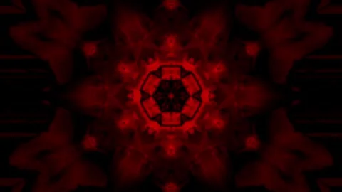 Mad Android Kaleidoscope Mind – Cyber AI Mandala VJ Loop 4K Seamless Stock Footage 327052230