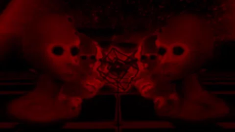 Mad Android Mind Glitch Tunnel VJ Loop 4K Seamless Stock Footage 327002714