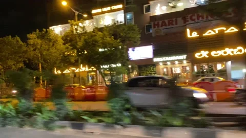 Mad driver overtaking vehicles in heavy traffic at night Video stock 162981423