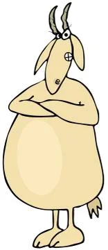 Mad goat Stock Illustration