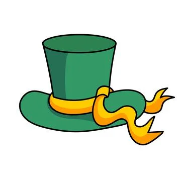 Mad hatter top hat Stock Illustration