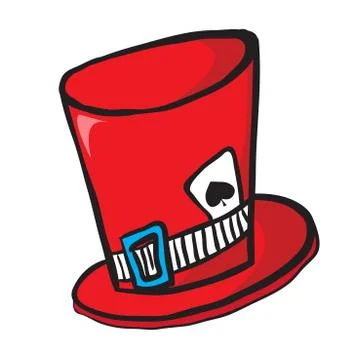 Mad hatters hat Stock Illustration