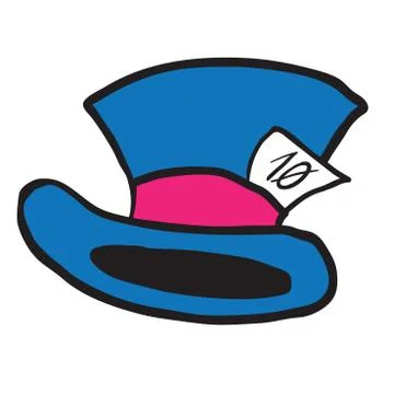 Mad hatter's hat Stock Illustration