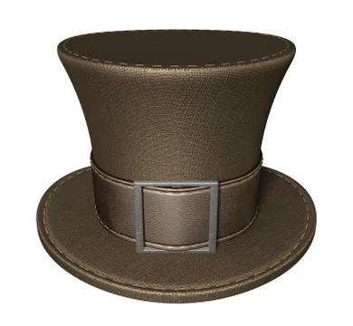 Mad hatters top hat front Stock Illustration