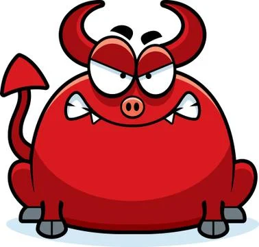 Mad little devil 스톡 일러스트