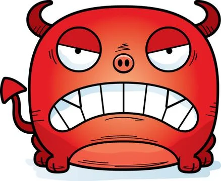 Mad Little Devil 스톡 일러스트
