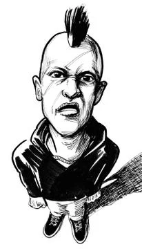 Mad punk Stock Illustration