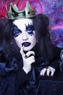 Mad queen. Foto stock