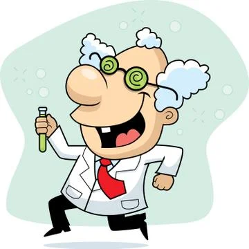 Mad Scientist Stock Illustration
