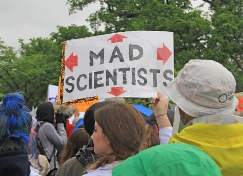 Mad Scientists poster Stock Photos