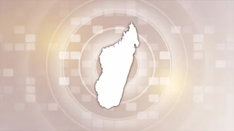 Madagascar Animated Map Stock Footage 275635221