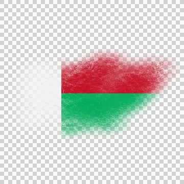 Madagascar Brush Flag Stock Photos