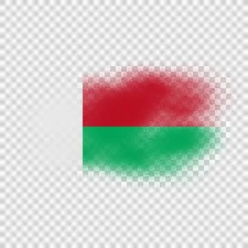 Madagascar Brush Flag Foto stock