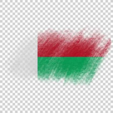 Madagascar Brush Flag Foto stock