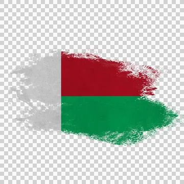 Madagascar Brush Flag Stock Photos