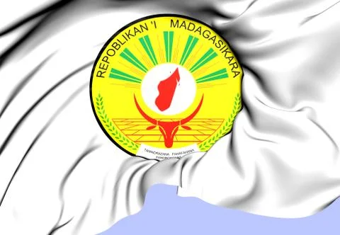 Madagascar coat of arms Stock Illustration
