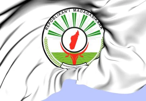 Madagascar coat of arms Stock Illustration