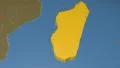 Madagascar extruded. Solids. 4k or 4k+ Resolution